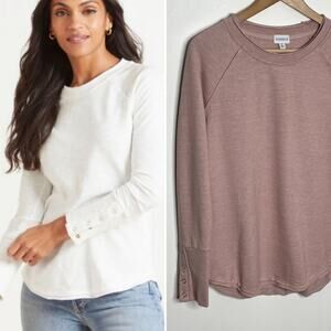 Evereve Long Sleeve Tee - Mauve